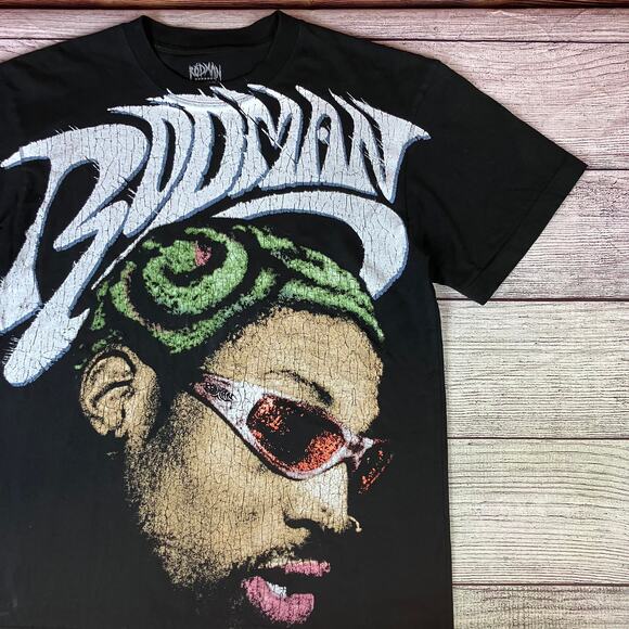 Rodman Apparel "Dennis Rodman" Big Print Basketball T-shirt - Picture 1 of 6